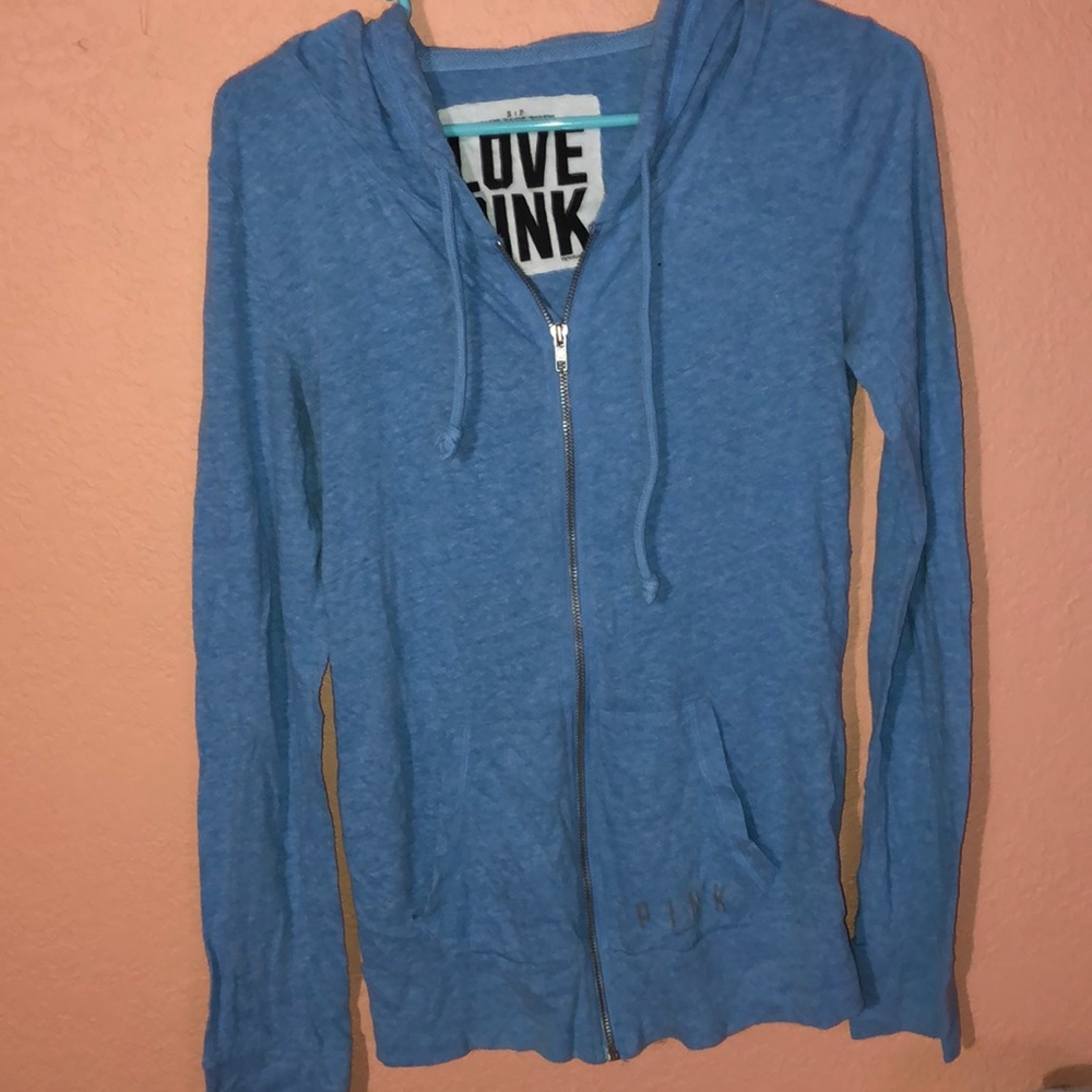 Women’s PINK long sleeve zip up hoodie